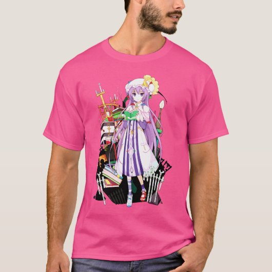 東方プロジェクト – パチョリ知識 Tシャツ (正面)