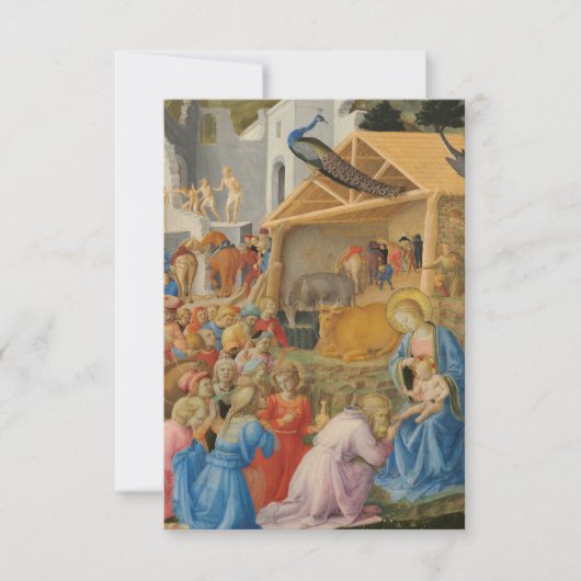 東方三博士の礼拝 オルタナティブ・ホーリーカード サンキューカード (正面)