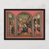 東方三博士の赤ちゃんイエスへの礼拝 ポストカード (正面)