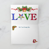 東方星クリスマスカード カード (内部)