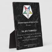 東方星勲章賞受賞プレート フォトプラーク (側面)