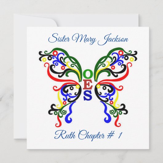 東方星章をカスタマイズ 招待状 (正面)