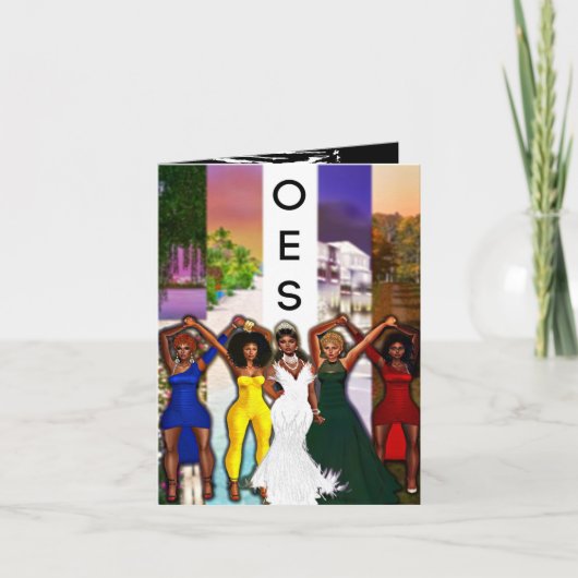 東方星章オーダー 東方星のブランクグリーティングカード カード (正面)