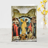 東方正教会の復活祭 カード (黄色い花)