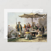 東昌の軍隊駅で米売り ポストカード (正面/裏面)