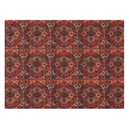 東洋じゅうたんデザイン（濃い赤） テーブルクロス