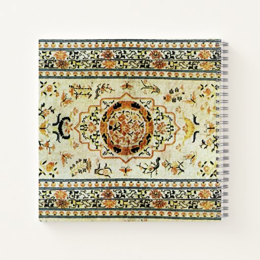 東洋のじゅうたんは淡い色をしている ノートブック (裏面)