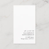 東洋のつぼ及び雲の芸術のアンティークの評価人 名刺 (裏面)