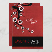 東洋のサクラウェディング 招待状 (正面/裏面)