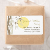 東洋のサンライズ竹の園禅のウェディングラベル ラベル (インサイチュ)
