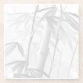 東洋のスタイルの絵画のイラストレーション ガラスコースター (裏面)