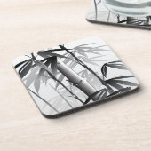 東洋のスタイルの絵画のイラストレーション コースター (左側)