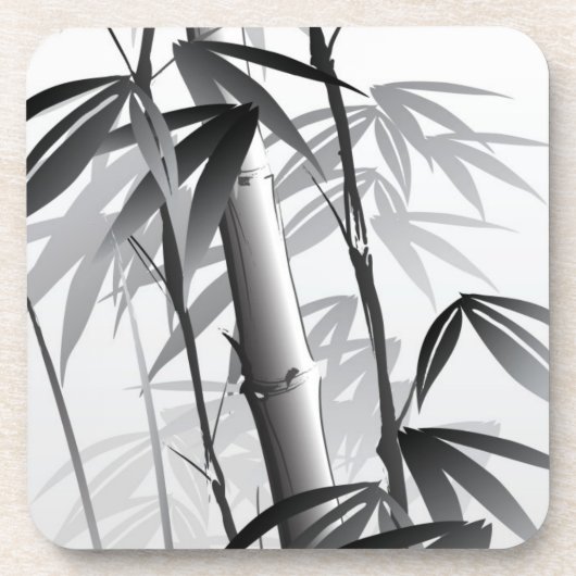 東洋のスタイルの絵画のイラストレーション コースター (正面)