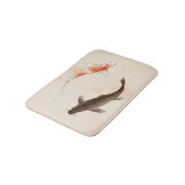 東洋のスタイルの絵画の陰陽のコイの魚 バスマット (アングル)