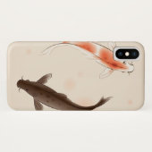 東洋のスタイルの絵画の陰陽のコイの魚 Case-Mate iPhoneケース (裏面(横))