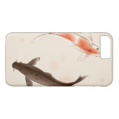 東洋のスタイルの絵画の陰陽のコイの魚 Case-Mate iPhoneケース (裏面(横))