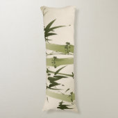 東洋のスタイルの絵画、タケの枝2 ボディピロー (正面縦)