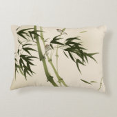 東洋のスタイルの絵画、タケ枝 アクセントクッション (裏面)