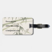 東洋のスタイルの絵画、タケ枝 ラゲッジタグ (裏面横)