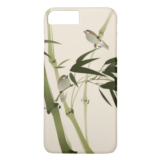 東洋のスタイルの絵画、タケ枝 Case-Mate iPhoneケース (裏面)