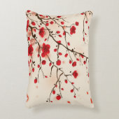 東洋のスタイルの絵画、春のプラム花 アクセントクッション (正面(垂直))