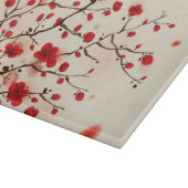 東洋のスタイルの絵画、春のプラム花 カッティングボード (角)