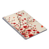 東洋のスタイルの絵画、春のプラム花 ノートブック (右側)