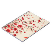 東洋のスタイルの絵画、春のプラム花 ノートブック (左側)