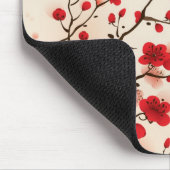 東洋のスタイルの絵画、春のプラム花 マウスパッド (コーナー)