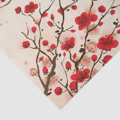 東洋のスタイルの絵画、春のプラム花 薄葉紙 (詳細)