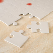 東洋のスタイルの絵画、春2のプラム花 ジグソーパズル (側面)