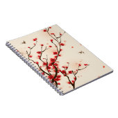 東洋のスタイルの絵画、春2のプラム花 ノートブック (右側)
