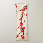 東洋のスタイルの絵画、春3のプラム花 ボディピロー (裏面 (縦))
