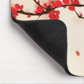 東洋のスタイルの絵画、春3のプラム花 マウスパッド (コーナー)