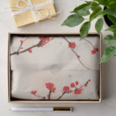 東洋のスタイルの絵画、春3のプラム花 薄葉紙 (ギフト)