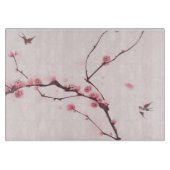 東洋のスタイルの絵画、桜 カッティングボード (正面)