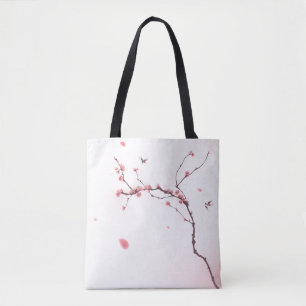東洋のスタイルの絵画、桜 トートバッグ