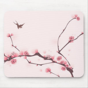 東洋のスタイルの絵画、桜 マウスパッド