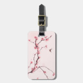 東洋のスタイルの絵画、桜 ラゲッジタグ (正面縦)