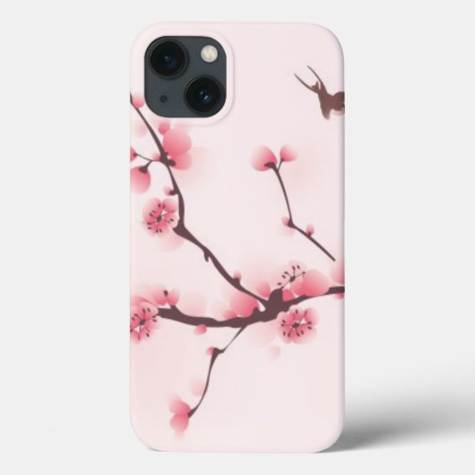 東洋のスタイルの絵画、桜 Case-Mate iPhoneケース (裏面)