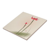 東洋のスタイルの絵画、高いはす タイル (側面)