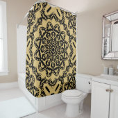 東洋のスタイル。ブーの色 シャワーカーテン (インサイチュ)