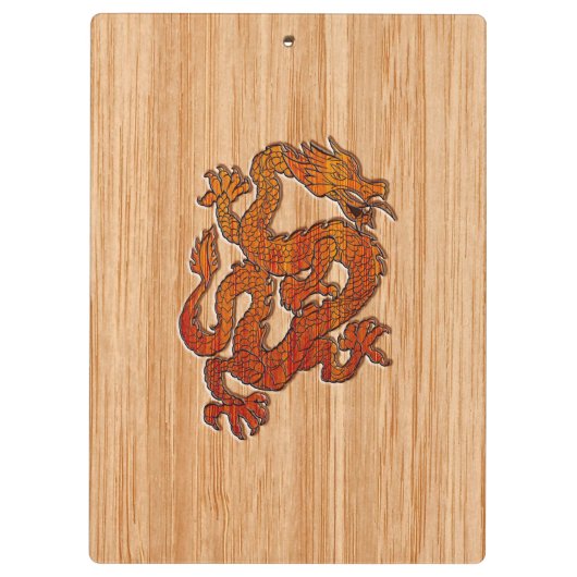 東洋のタケのドラゴン クリップボード (裏面)