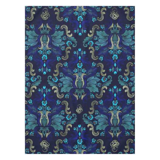 東洋のダマスク模様 テーブルクロス (正面)