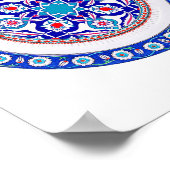 東洋のトルコ美術（青） ポスター (角)