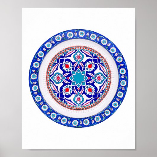 東洋のトルコ美術（青） ポスター (正面)