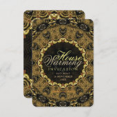 東洋のバティック | 新しい家の暖かい歓迎会への招待 招待状 (正面/裏面)