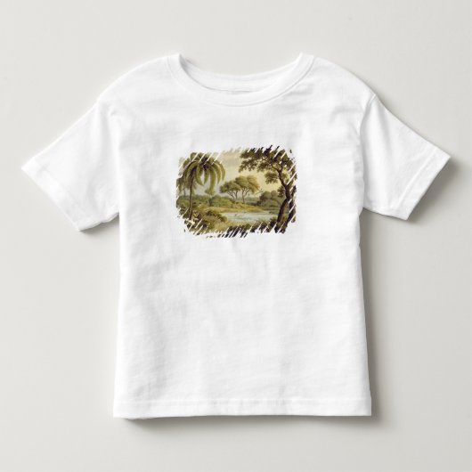 "東洋のフィールド競技"からの孔雀の射撃、発砲、pu トドラーTシャツ (正面)