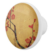 東洋のフローラハンドファンヴィンテージ セラミックノブ (右)