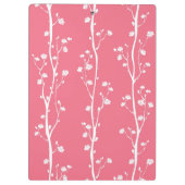 東洋のプラム花パターン クリップボード (裏面)